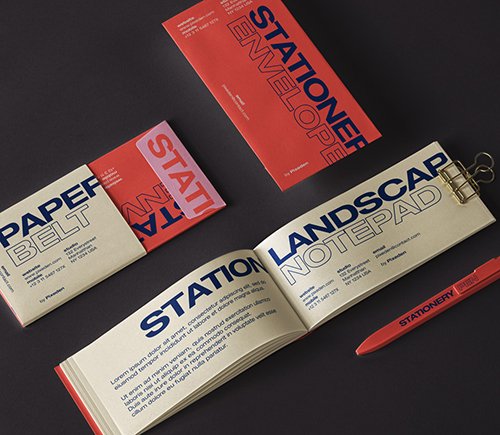 Notepad Stationery Mockup Set