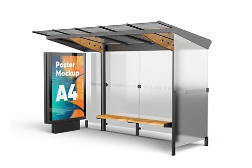Poster (Bus Stop) Mockup