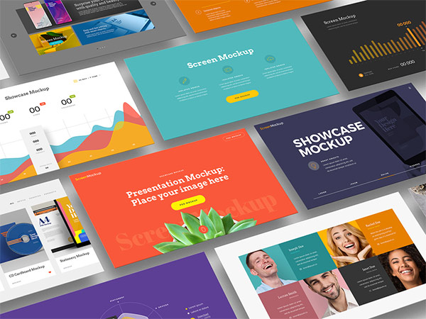 Presentation Showcase Perspective Mockup 329867016