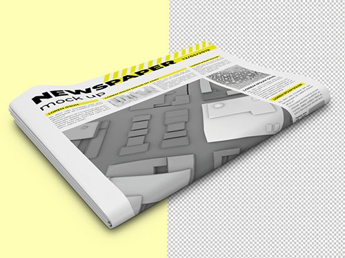 Folded Newspaper Mockup 333544823