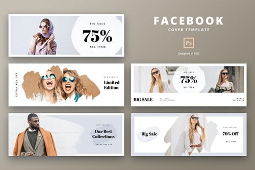 Facebook Cover Template Summer Fashion