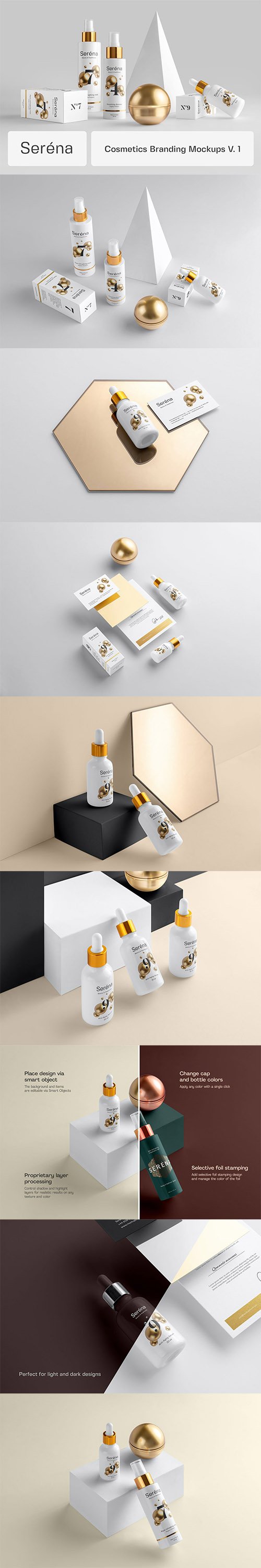 Serena – Cosmetics Branding Mockups Vol. 1