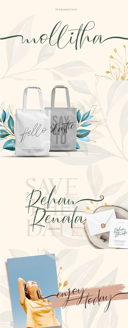 Mollitha Calligraphy Script Font