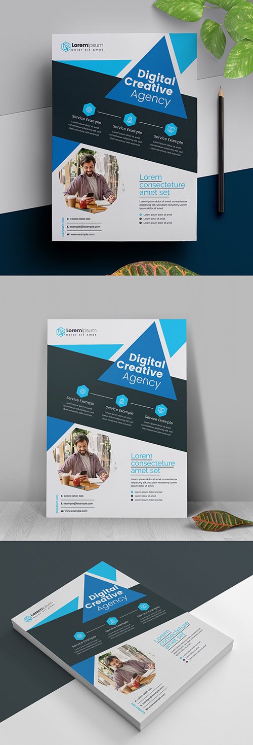 Blue Business Flyer Layout 317788462