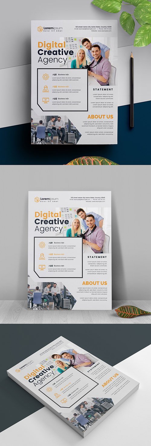 Corporate Minimal Flyer Layout 317788366