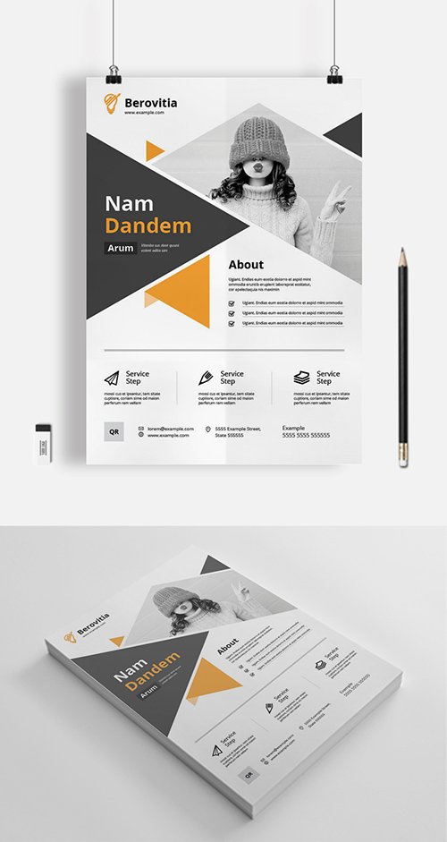 Triangle Business Flyer Layout 333227183