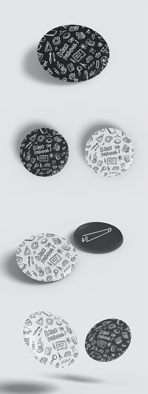 Pin Badge Mockup Vol 1.1-1.4