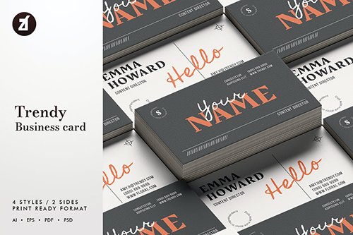 Trendy - Business card template