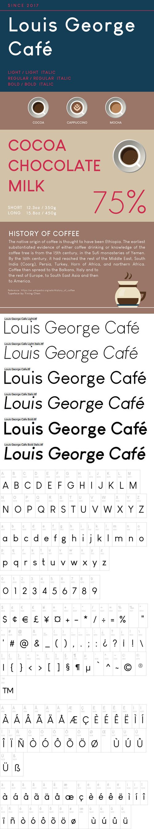Louis George Cafe Sans serif Font [6-Weights]