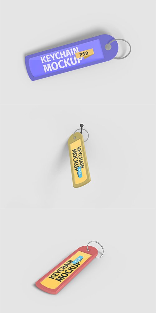 Keychain Mockup Vol 1.1-1.3