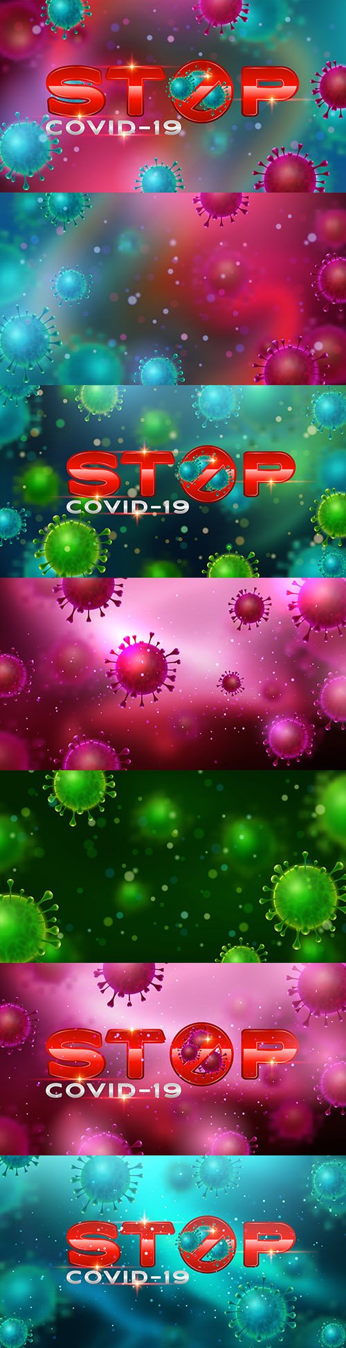 Coronavirus outbreak stop and warning virus appearance