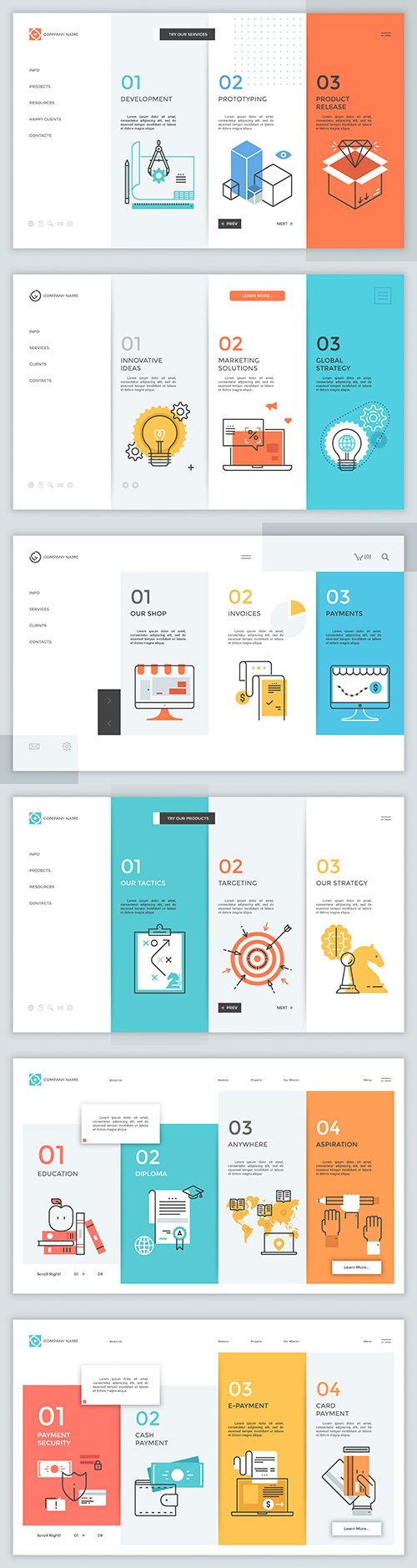 Modern illustration for site design Portfolio Company