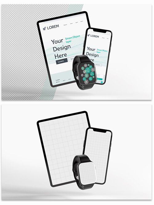 Mockup of Electronic Devices 337385441