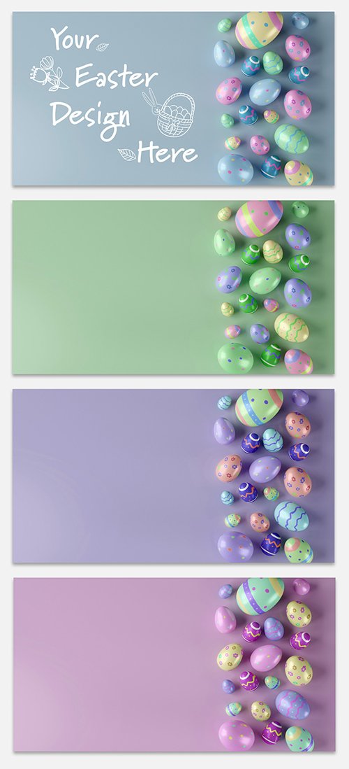 Mockup of a Easter Composition 337385249