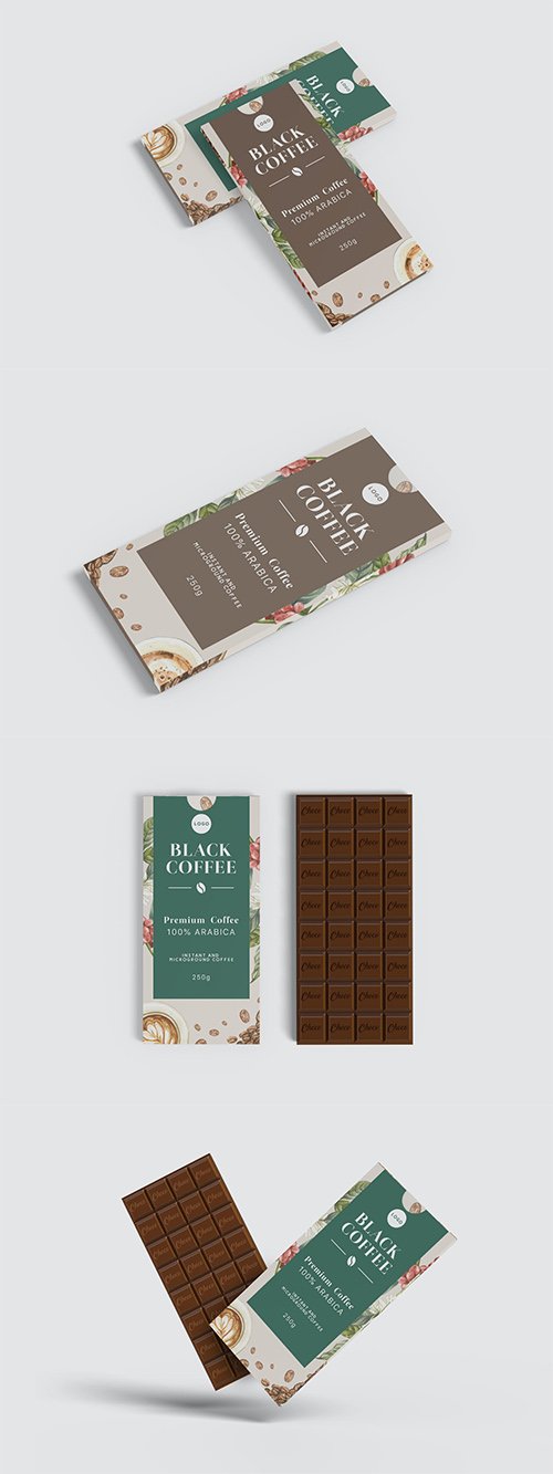 Chocolate Packaging Box Mockup Vol 1.1-1.4