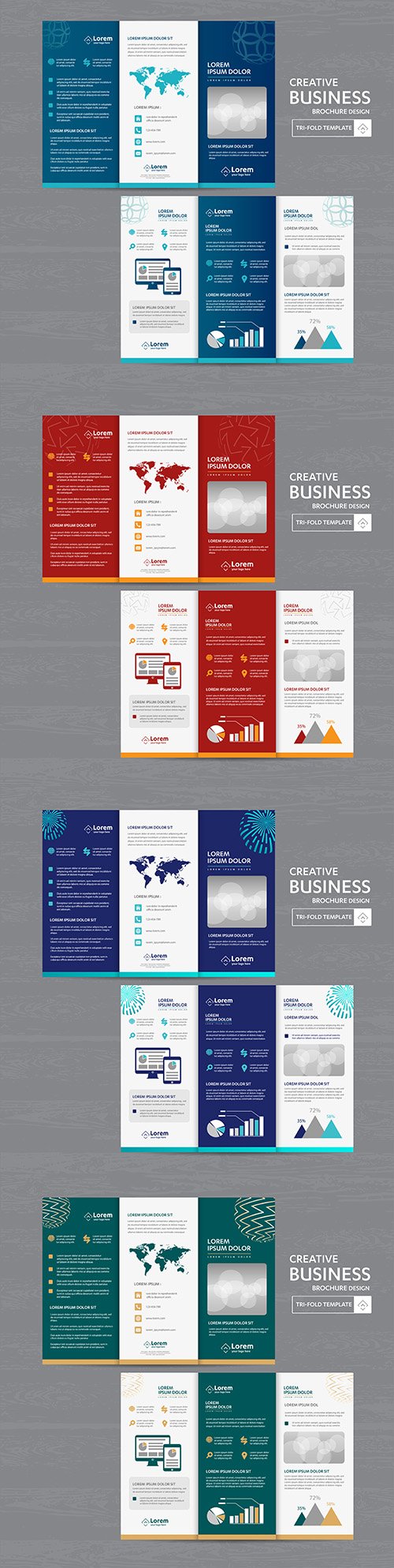 Brochure business three times leaflet design flyer