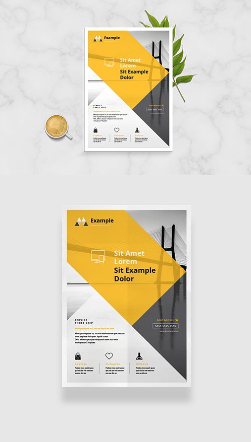 Minimal Marketing Flyer Layout 334508672