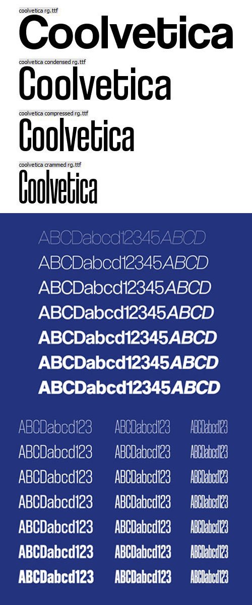 Coolvetica Sans Serif Font [4-Weights]