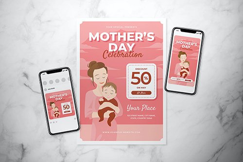 Mother's Day Flyer Set