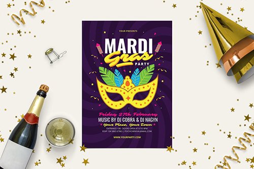 Mardi Gras Party PSD