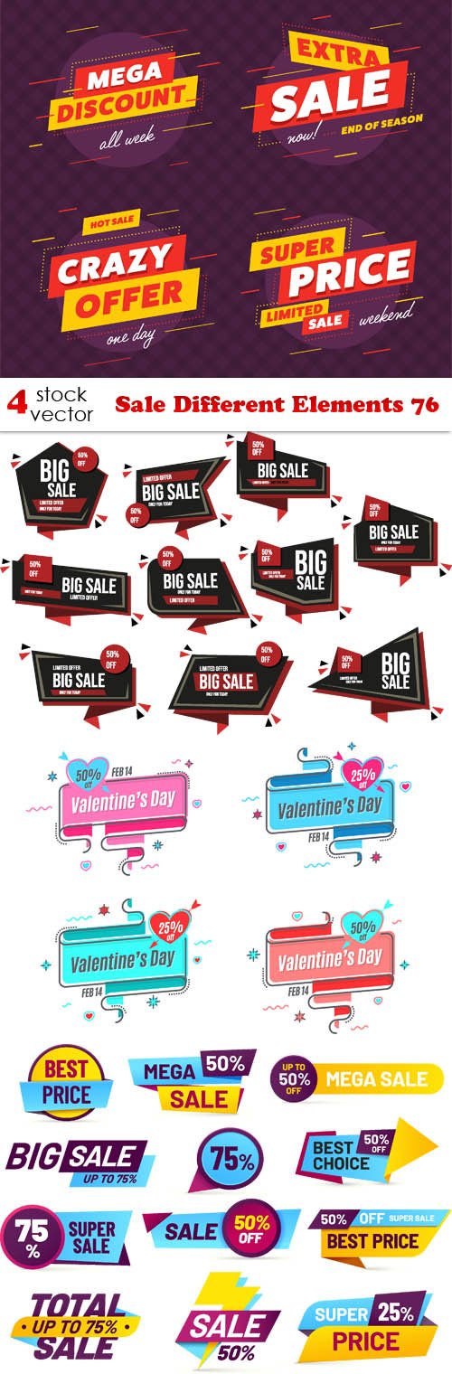 Vectors - Sale Different Elements 76
