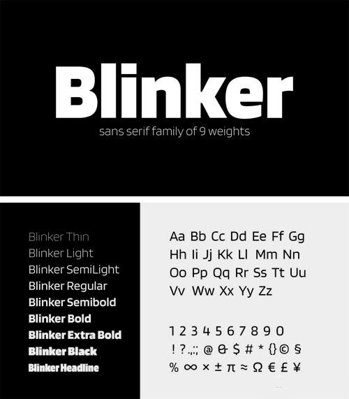 Blinker Font Family