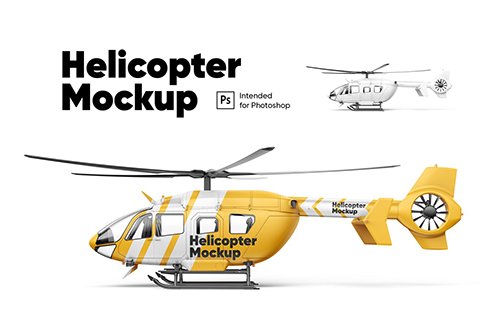 Helicopter Mockup