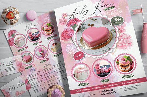 Pastry / Cake Flyer + Business Card
