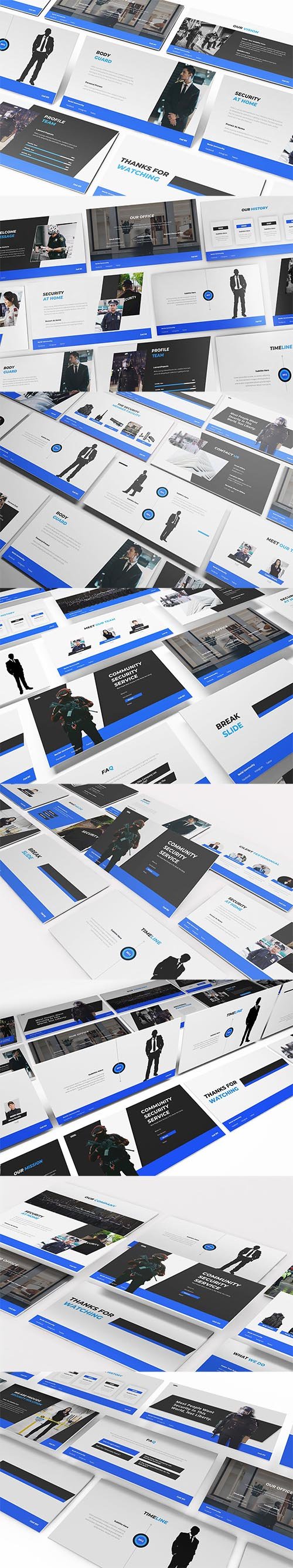 Security Guard Powerpoint, Keynote and Google Slides Template