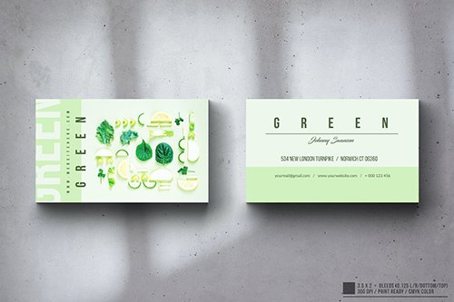 Eco Green Business Card Design