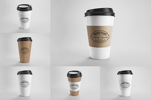 Paper Eco Coffee Cup Mockups Vol.1
