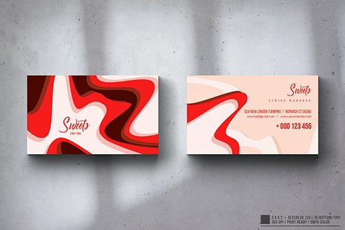 Sweets Bakery Business Card Design