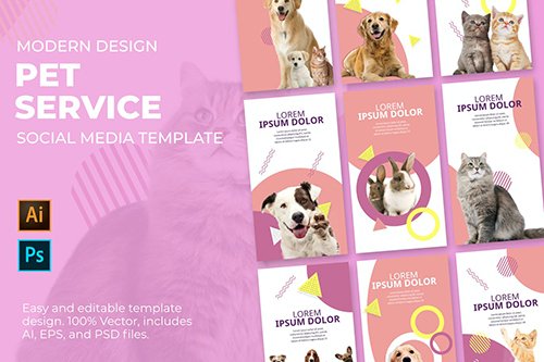 Pet Service Social Media Template 3