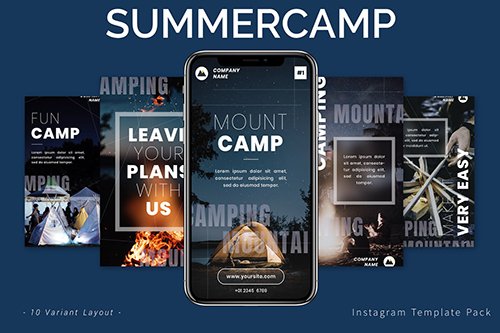 Summercamp - Instagram Template Pack