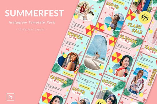 Summerfest - Instagram Template Pack