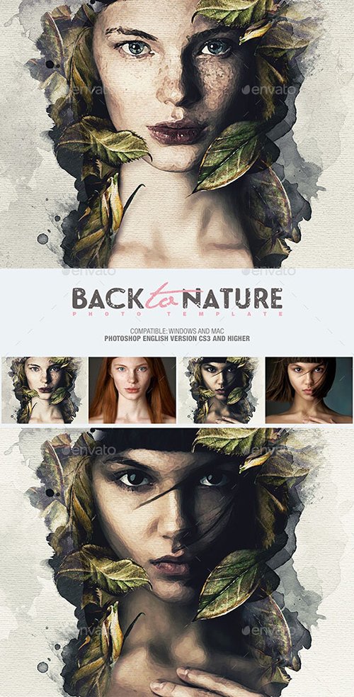 Back To Nature Photo Template 25898727