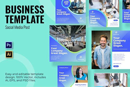 Business Company Social Media Template