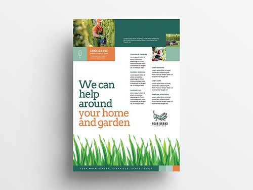 Garden and Landscape Service Poster Layout 341482233