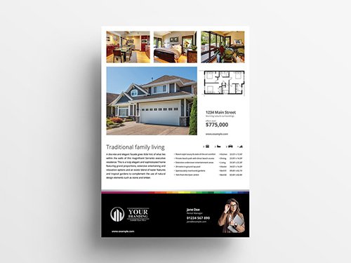 Simple Real Estate Flyer Layout 341104275