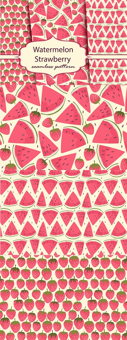 Watermelon and strawberry