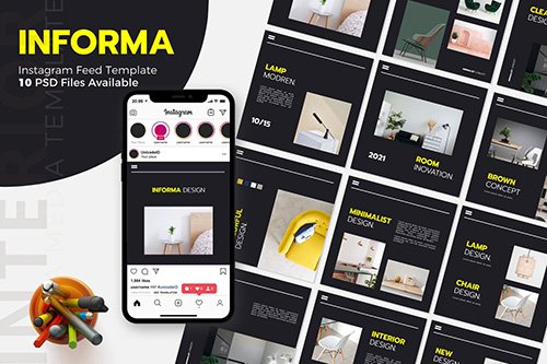 Informa - Interior Instagram Post Template