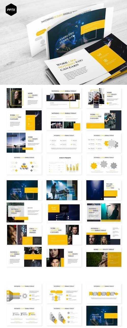 Amirudin - Powerpoint, Keynote, Google Sliders Templates
