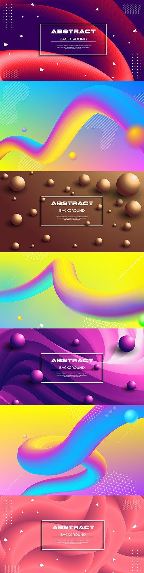 Fashion and abstract color gradient 3d background