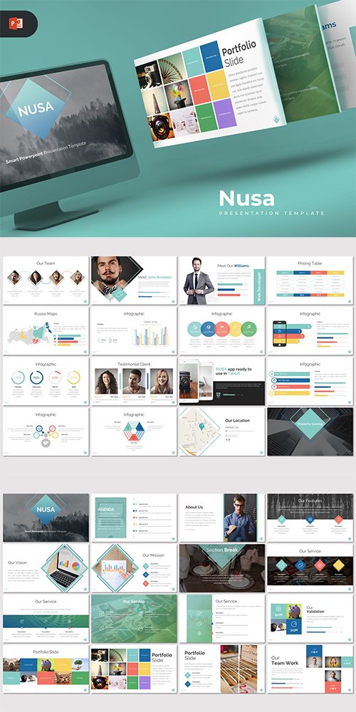 Nusa - Powerpoint Keynote and Google Slides Templates