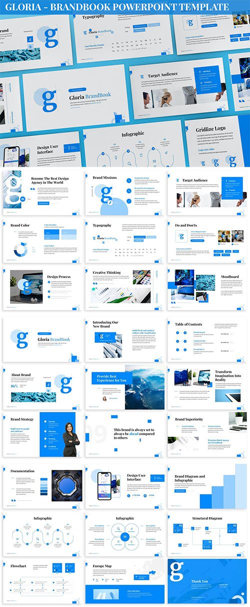 Gloria - Brandbook Powerpoint Template