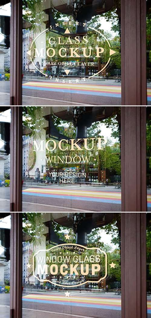 Window Glass Logo Mockup 343976053