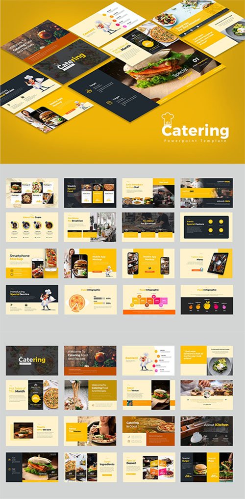 Catering PowerPoint, Keynote, Google Slides Template