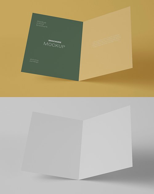 Greeting Card Mockup on Solid Background 343941411