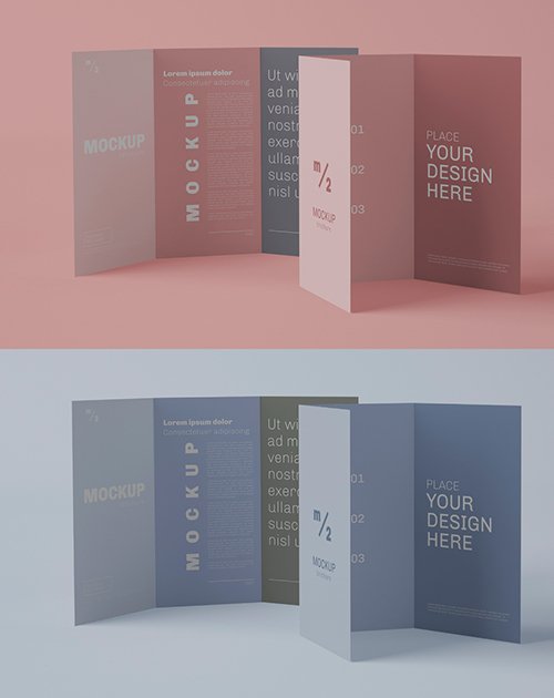 2 Trifold Brochure Mockup 343939660