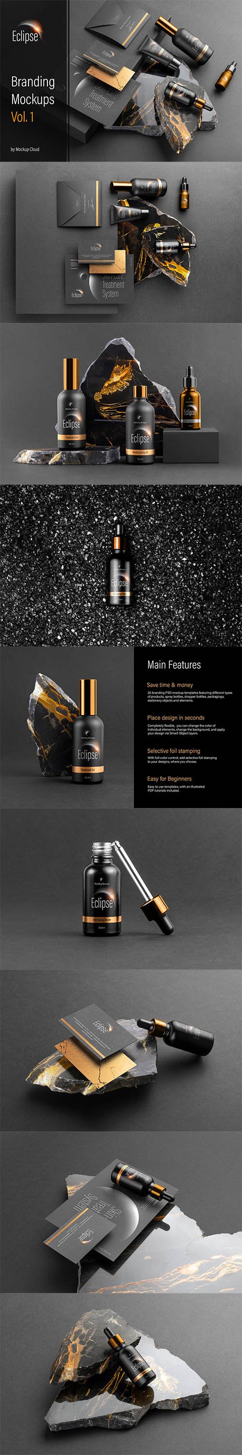 Eclipse – Cosmetics Branding Mockups Vol. 1